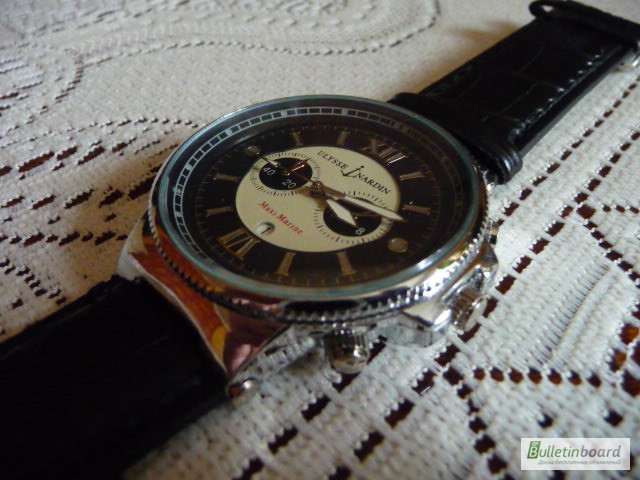 Фото 7. Мужские наручные часы Ulysse Nardin Maxi Marine, чёрный циферблат