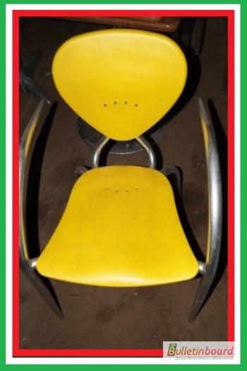 Пластиковые стулья дизайнерские б/у Simphony МВ Италия алюминиевый каркас