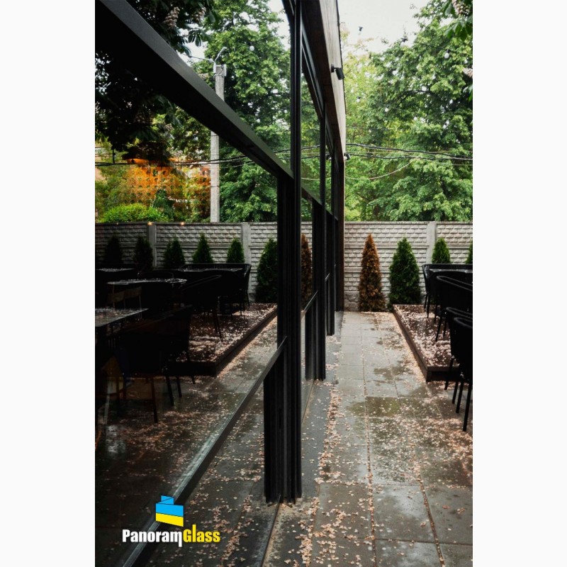 Фото 11. Скління ресторанів та кафе панорамними розсувними системами