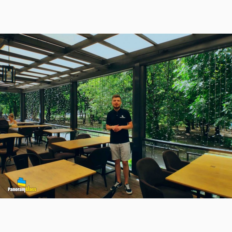 Фото 14. Скління ресторанів та кафе панорамними розсувними системами