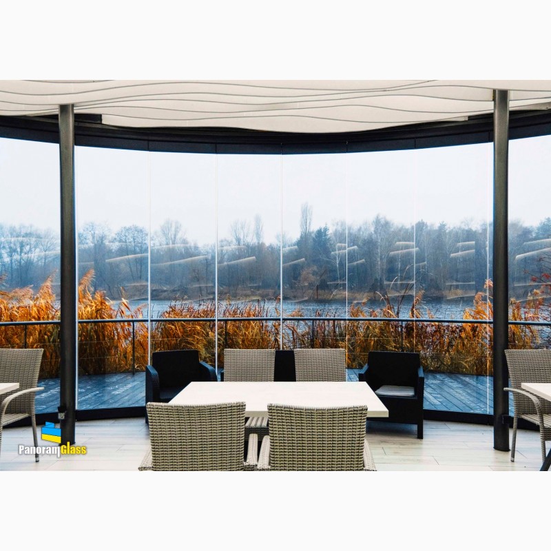 Фото 15. Скління ресторанів та кафе панорамними розсувними системами