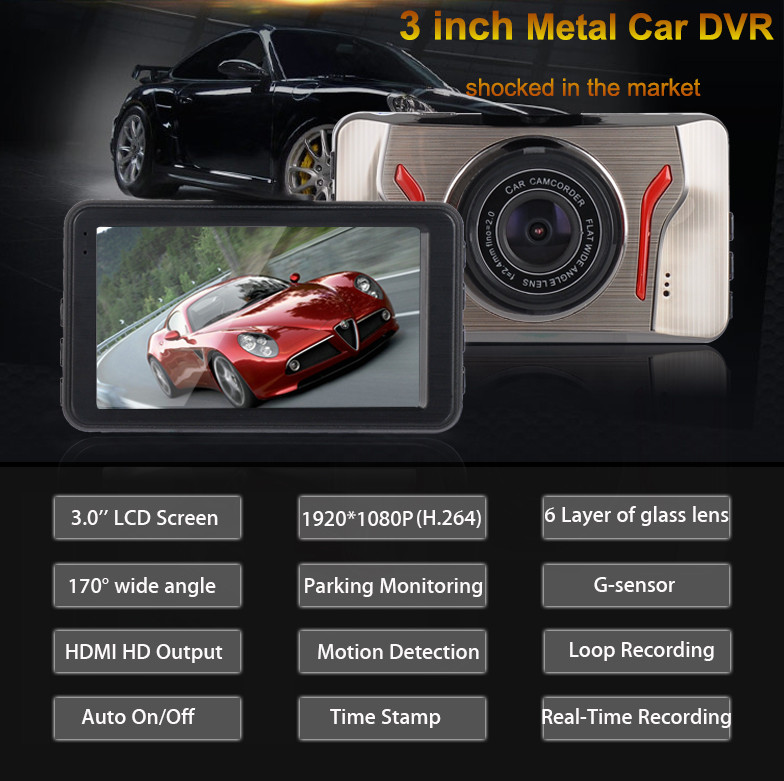 Фото 3. Oncam t611 автомобильный видеорегистратор 3.0 видео камера full hd 1080p g-сенсор