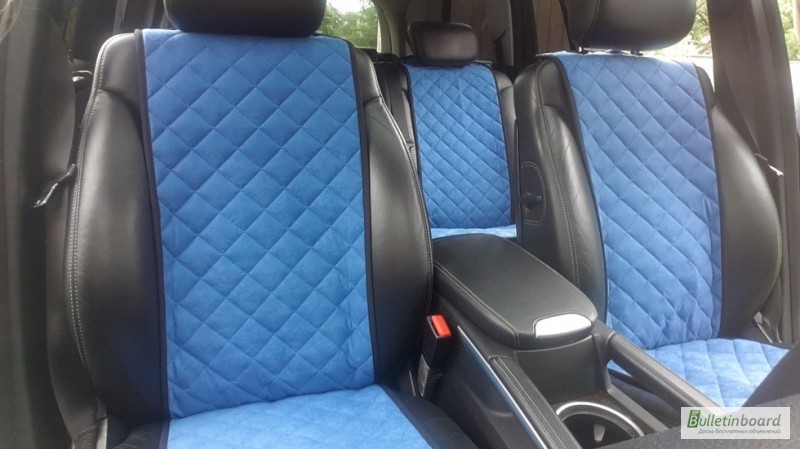 Фото 4. Чехлы на сиденья автомобиля. Полный комплект. Синий цвет