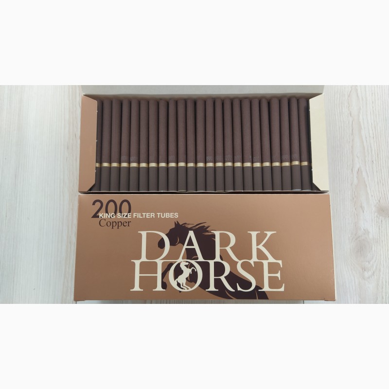 Фото 2. Сигаретные гильзы DARK HORSE Blakc, copper Edition (коричневые)