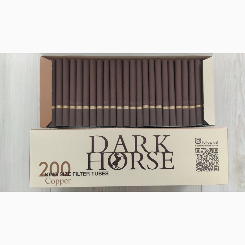 Фото 3. Сигаретные гильзы DARK HORSE Blakc, copper Edition (коричневые)