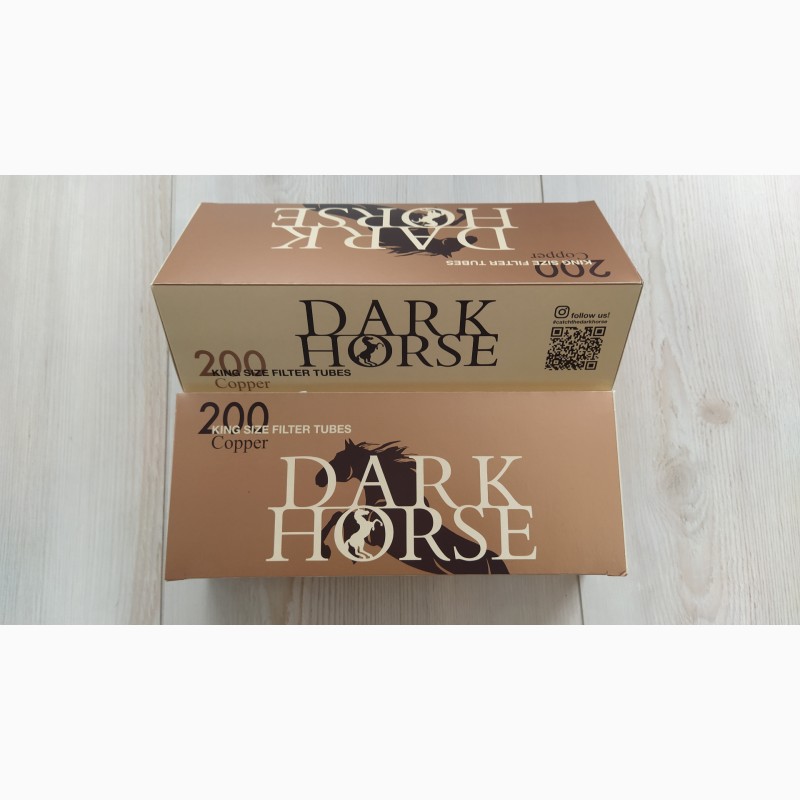 Фото 4. Сигаретные гильзы DARK HORSE Blakc, copper Edition (коричневые)