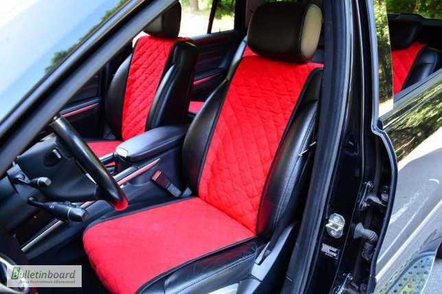 Фото 3. Чехлы на сиденья автомобиля. Полный комплект. Красный цвет