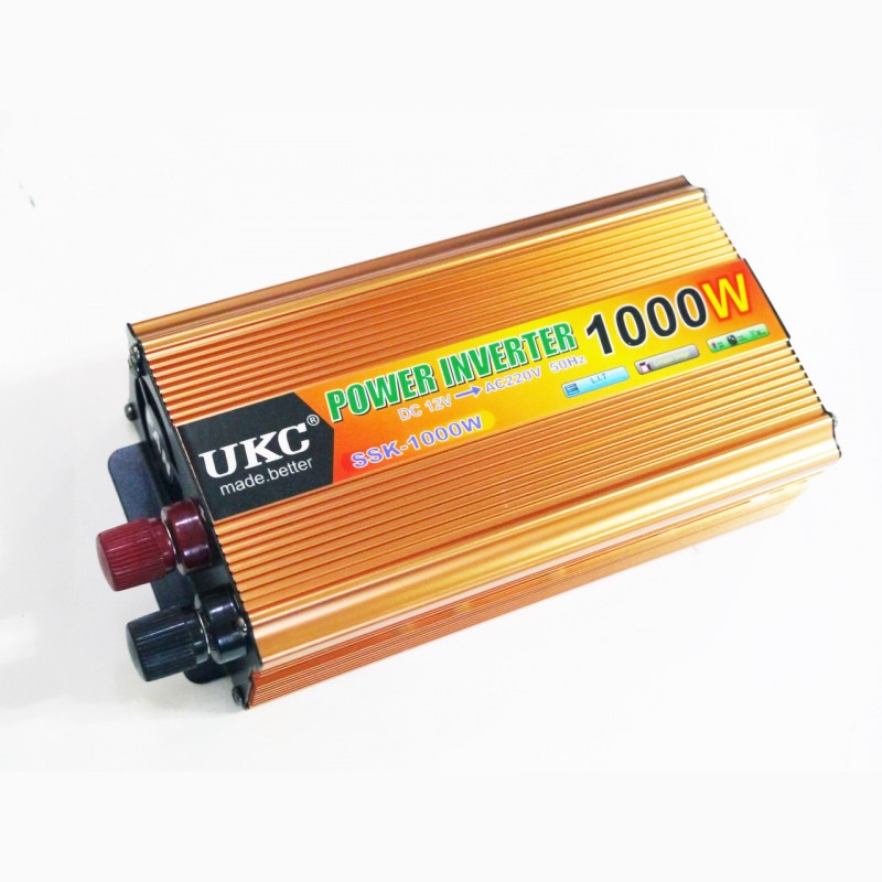 Фото 5. Перетворювач напруги(інвертор) UKC 12-220V 1000W gold