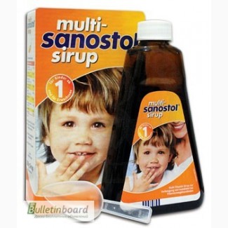 Вітаміни для дітей від 1року Multi Sanostol Sirup.(300г та 600г)