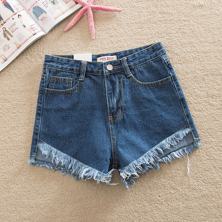 Фото 2. Женские джинсовые шорты с завышенной талией размера S, M, L