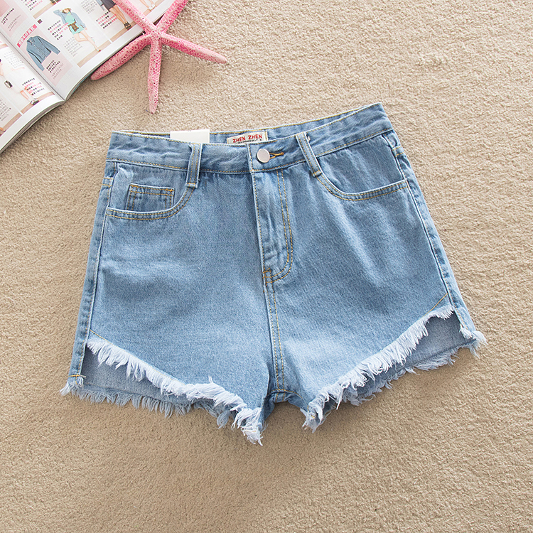 Фото 3. Женские джинсовые шорты с завышенной талией размера S, M, L