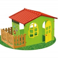 Детский ХХL домик с заборчиком + большой набор игровой Дантист