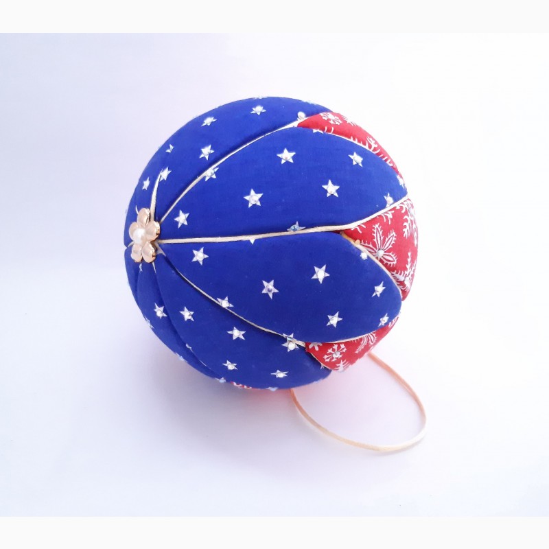 Фото 8. Новогодний шар Кимекоми. Елочная игрушка ручной работы. Очень красивая. 10 см