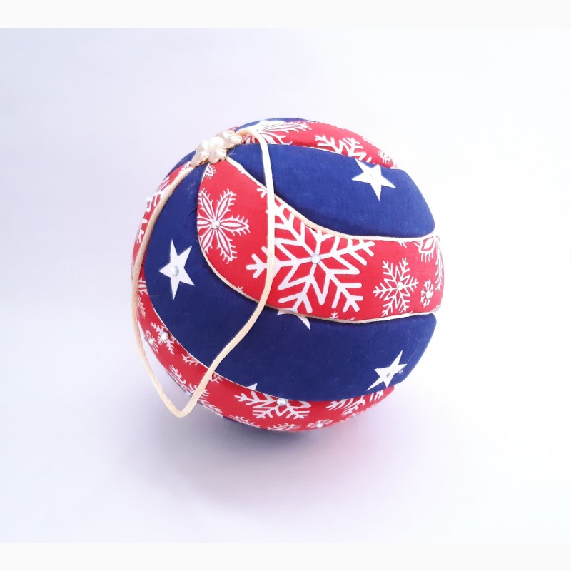 Фото 9. Новогодний шар Кимекоми. Елочная игрушка ручной работы. Очень красивая. 10 см