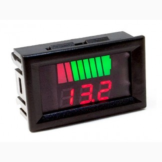 Цифровой вольтметр 12-60V с индикатором уровня заряда