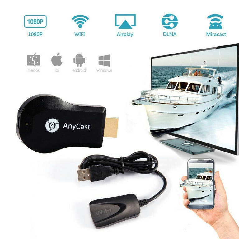 Фото 8. Медиаплеер Miracast AnyCast M4 Plus HDMI с встроенным Wi-Fi модулем