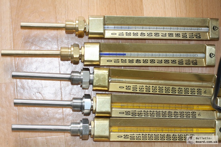 Фото 3. Термометры судовые виброустойчивые газовые 0-600С и водяные 0-120С