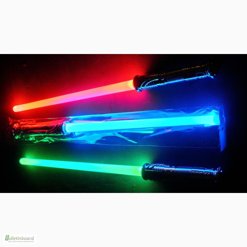 Световой лазерный меч джедая на батарейках
