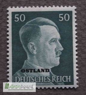 Фото 3. Марка. Adolf Hitler. Deutsches Reich. Ostland. 50 pf. 1941г. SC 16