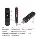 SK-006 Мини Цифровой Диктофон Флешка Mp3-плеер с функцией активация голосом