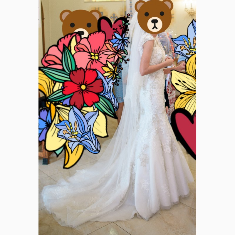 Фото 10. Весільне плаття в стилі рибки