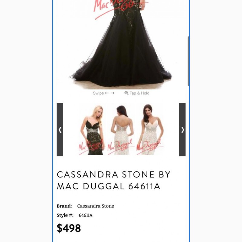 Фото 6. Вечірня сукня американського бренду Mac Duggal, фасон рибка. Знижка 50%
