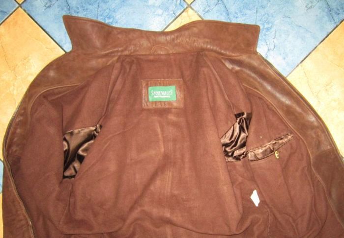 Фото 5. Классическая кожаная женская куртка SPORTABLES. Лот 285