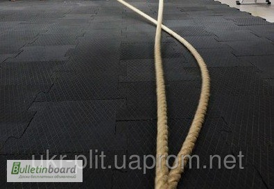 Фото 3. Ударопрочное покрытие для тренажерного фитнесзала кроссфит