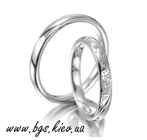 Фото 3. Обручальные кольцо белое золото с бриллиантом на заказ