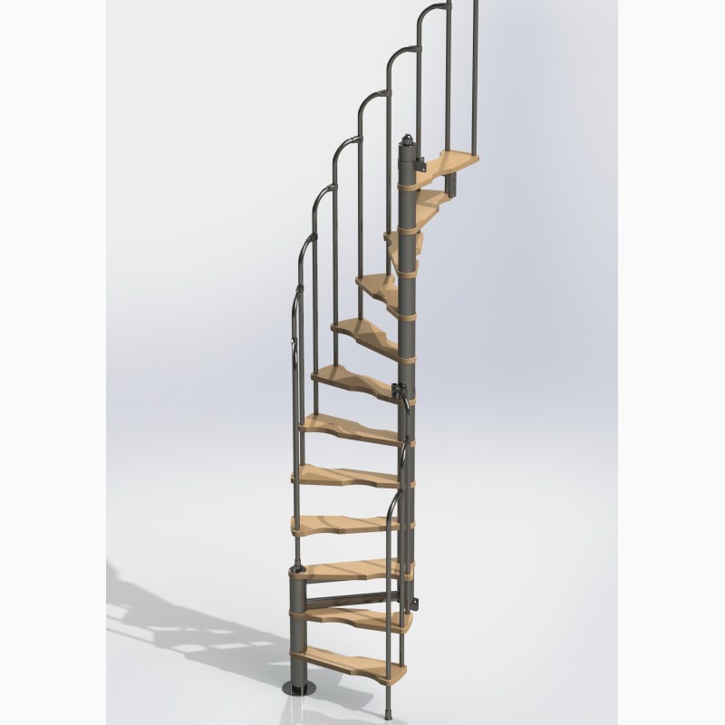 Фото 2. Лестницы изменяемой планировки винтовые двухшпиндельные Варио