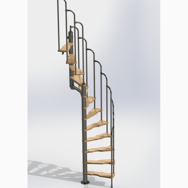 Фото 3. Лестницы изменяемой планировки винтовые двухшпиндельные Варио