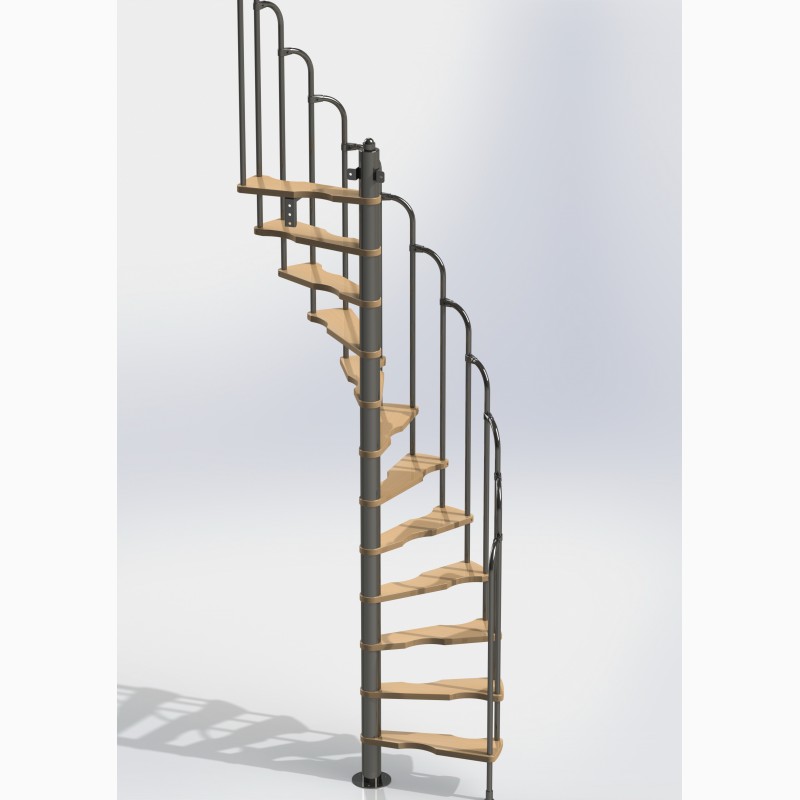 Фото 4. Лестницы изменяемой планировки винтовые двухшпиндельные Варио