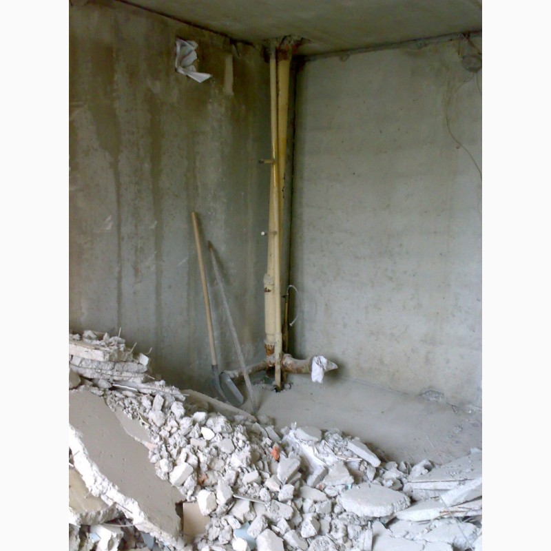 Демонтаж, резка бетона, стен, перегородок, сантехкабин в Харькове